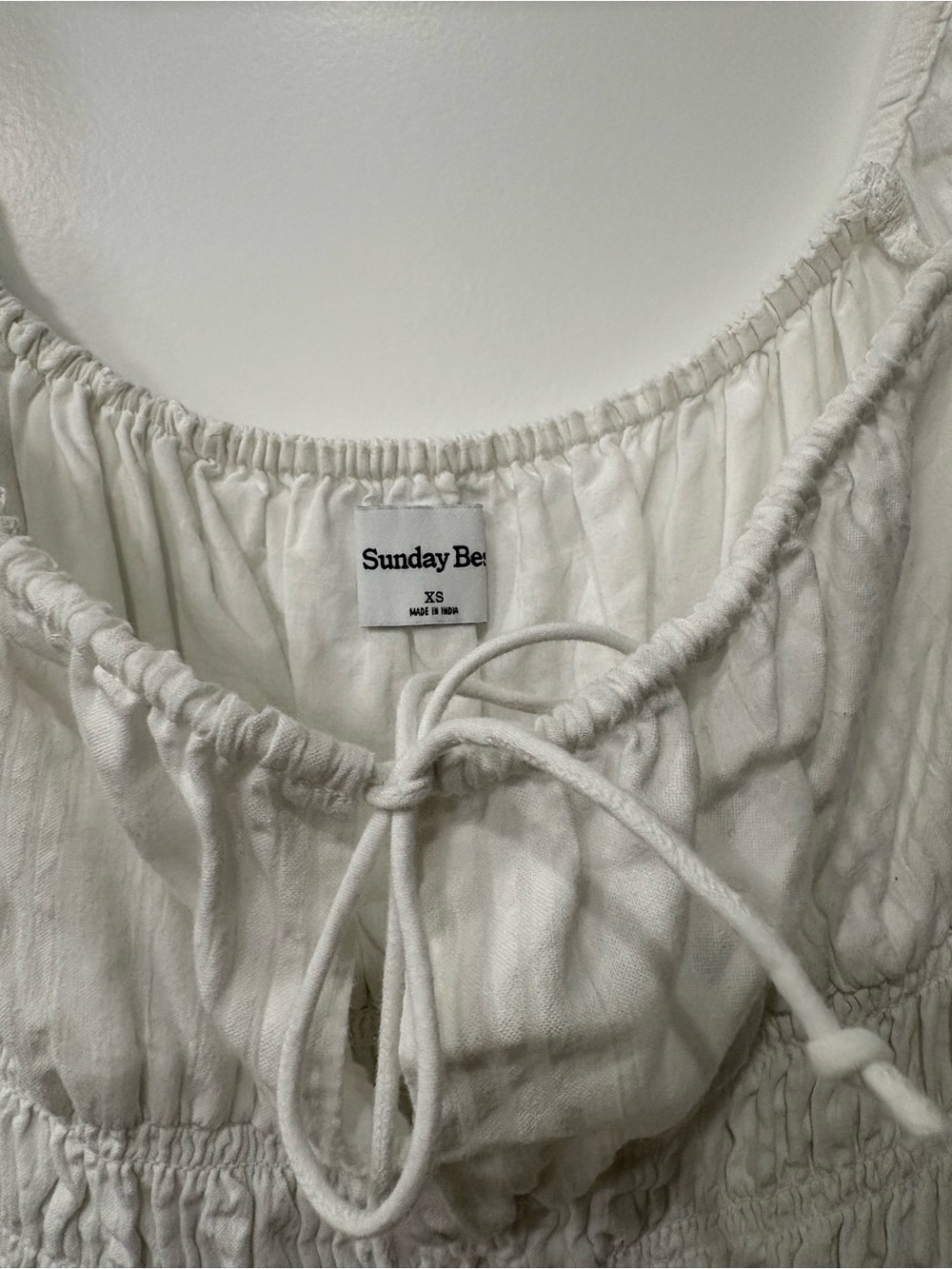 Sunday Best Ivory Puff-Sleeve Mini Dress - Picture 3 of 5